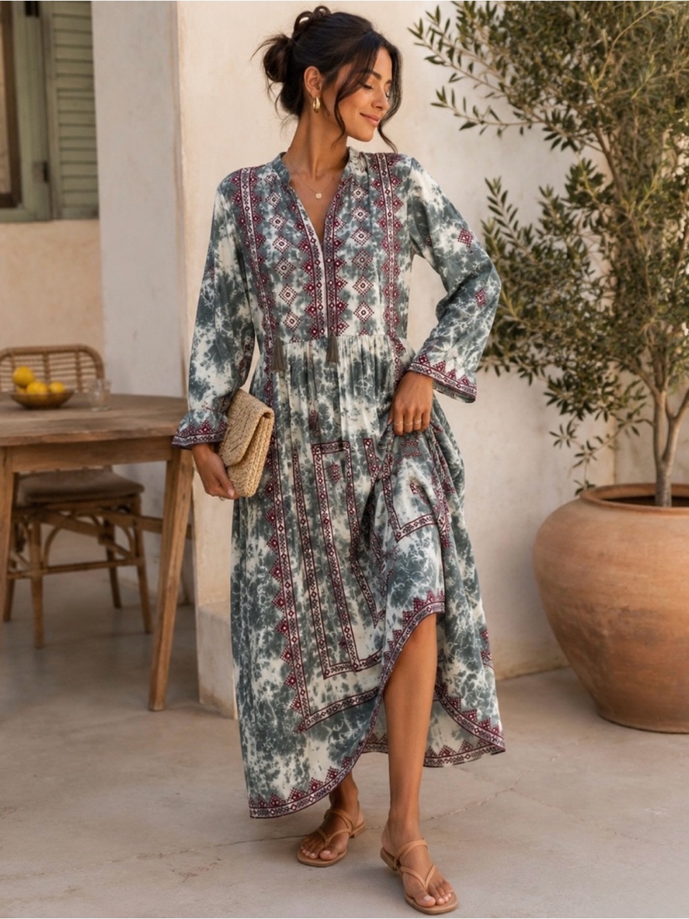 Embroidered dress